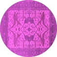 thumbnail image 1 of Ahgly Company Indoor Round Oriental Pink Industrial Area Rugs, 4' Round, 1 of 4