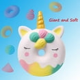 thumbnail image 4 of 13 pulgadas Squishies Jumbo Unicorn Donut Kawaii Soft Slow Rising Gigante perfumado Donut Squishies Stress Relief Kid Toys (Blanco) Zhivalor XMWJ121-2, 4 of 7