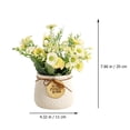thumbnail image 2 of Maceta de interior Flor artificial Florero azul Maceta artificial Crisantemo Maceta moderna Decoración del hogar Mesa central de flores Planta artificial, 2 of 5