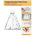 thumbnail image 4 of Easter Tulips Rabbit Watercolor Hand Towels Kitchen Bathroom Hanging Cloth Quick Dry Soft Absorbent Microfiber Towels, 4 of 7