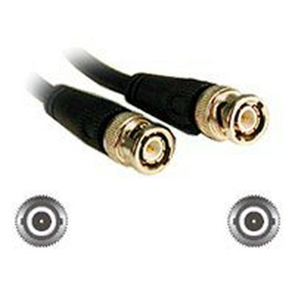 C2G 25ft 75 Ohm BNC Cable - Video cable - BNC male to BNC male - 25 ft - double shielded coaxial - black
