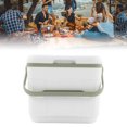 thumbnail image 1 of Cooler Box, Portable Cooler White And Green  For Picnicking, 1 of 8