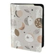 thumbnail image 2 of Pofeuu Rabbit In Space Print Travel Document Organizer Passport Holder Men Women for Family (6.5 in x 4.5 in),Wallet Holder Credit Card Clutch Bag Case, 2 of 5