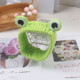 thumbnail image 4 of Banda para el cabello de tela para lavarse la cara para mujer con forma de rana, diadema de animales, banda para el cabello con borde ancho y elástica con lindas hadas de dibujos animados, 4 of 6