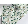 thumbnail image 2 of Leafy Design Bed Runner Set, Simple Design Exotic Vibes Modern Leaves Greenery Pattern Neutral, Decorative Bedding Scarf & 2 Pillow Shams for Hotels Homes, King, Forest Green Pale Green, by Ambesonne, 2 of 3
