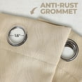 thumbnail image 4 of Superior Zuir Blackout Curtain Panel, 8 Grommets, Set of 2, 52" W x 96" L, Ivory, 4 of 9
