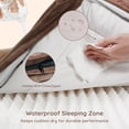 thumbnail image 6 of BELLA & PAL Orthopedic Dog Bed for Medium Small Dogs – No Assembly Needed, Egg-Crate Foam Dog Couch with Waterproof Liner, Washable Removable Cover, Non-Slip, 28"x23"x6.5", Mocha, 6 of 11