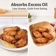 thumbnail image 3 of 100Pcs 7.8" Square Air Fryer Liners, Food-Grade Non-Stick Heat Resistant Baking Paper, 3 of 8