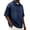 N1-Dark Blue, variant on Mens Quarter Zip Pullover Shirts Collared Short Sleeve Shirts Denim Distressed Acid Wash Tshirt Outdoor Trendy Loose Fashion Tops,Dark Green M