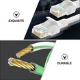 thumbnail image 3 of UPOUART 1Pack Internet Cable Ethernet Cable Flat PVC White for Wired LAN Connection Users Back to School, 3 of 7