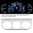 thumbnail image 3 of Plastic 52mm 2 Inch Universal Multi Hole Meter Gauge Pillar Mount Pod Holder Bracket, Eye Level Viewing for Auto Truck Boat Motorcycle, 3 of 7