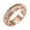 Rose Gold, variant on Stainless Steel Zirconia Roman Numeral Ring for Women Plated Suspended Carved Rose Flower Ring End Ring For Women, Tail Ring