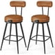 thumbnail image 1 of VASAGLE EKHO Collection - Juego de 2 taburetes de Bar giratorios con Altura de mostrador con Espalda, Piel sintético con Costura, Moderno de Mediados de Siglo, taburetes de Bar de 25.6 Pulgadas de, 1 of 5
