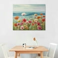 thumbnail image 2 of COMIO  Beach Colorful Flower Canvas Paintings Poppies Wall Art Pictures Bloosom Floral Framed Artwork Prints Modern Landscape for Living Room Bedroom Kitchen Office Home Decor, 2 of 4