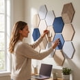 thumbnail image 4 of Hexagon Acoustic Panels 10-Pack High Density Self-Adhesive Sound Dampening Wall Panels for Studio Noise Reduction Home Office Decor, 4 of 9