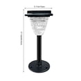 thumbnail image 3 of LED Outdoor Landscape Spotlight | Solar Powered Wireless Garden Pathway Light | Modern Black IP67 Waterproof Yard Decoration | Automatic Light Sensor | 54.5x13cm | 1 Pack, 3 of 9