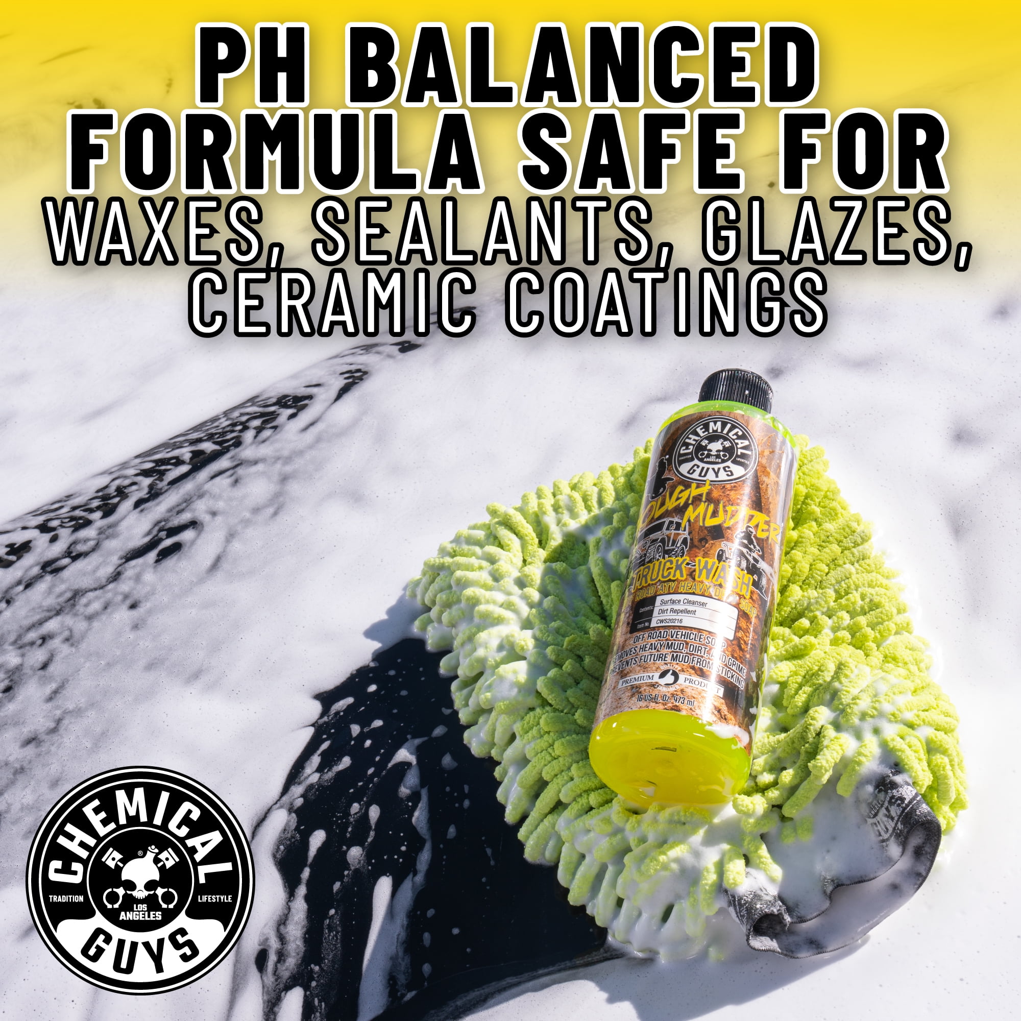 Chemical Guys Car Wash Soap, Ceramic, Hydro Suds - 16 US fl oz (473 ml)
