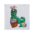 thumbnail image 6 of Seyurigaoka Kids Easter Casual T-shirt Short Sleeve Round Neck Cartoon Dinosaur Print Cotton Tops, 6 of 7