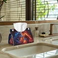 thumbnail image 5 of ZUXONGSY Wolf Tissue Box Covers Rectangular PU Long Tissue Box Cover with Buttons Modern PU Leather Tissue Box Holder Easy to Install Waterproof Tissue Cover for Table, Countertop, 5 of 7