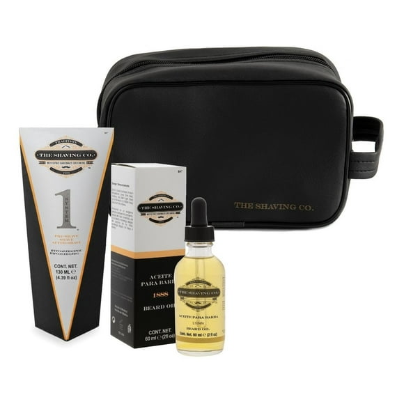 Kit The Shaving Co After Shave Aceite De Barba Neceser amarillo 1