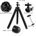 thumbnail image 5 of Acuvar 6.5" Flexible Tripod with Universal Mount for All iPhones, Samsung phones and Many Other Smartphones with Bluetooth Remote Shutter, 5 of 9