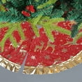 thumbnail image 6 of Luxcidy Christmas Tree Skirt, Red Xmas Tree Skirt, Christmas Tree Skirt Small Xmas Tree Skirt Base Decoration Apron Wrap, for Home Party Holiday Indoor Outdoor Decorations, 6 of 6