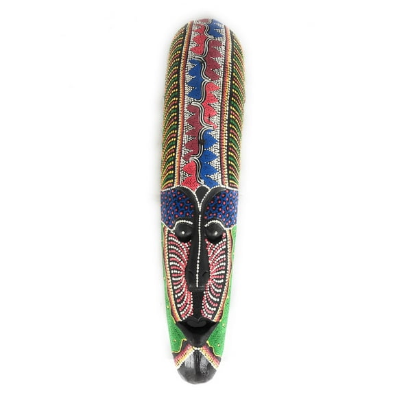 Colorful Tribal Tiki Mask 20" Tattoo - Primitive Art | #wib370450d