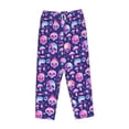 thumbnail image 6 of Fotbe Skull rainbow color Women's Pajama Pants,Sleepwear Pants,Pj Bottoms Drawstring And Pockets-Medium, 6 of 7