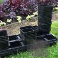 thumbnail image 4 of 50 piezas de junta de malla para maceta cuadrada con orificio inferior antifugas para plantas suculentas, finas, 10 x 10 cm (negras), almohadilla de red, 4 of 6