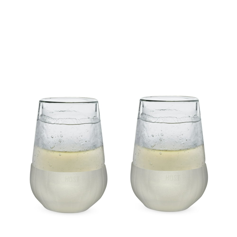 Host Freeze Cooling Glasses, Freezer Gel Stemless Tumblers for Red