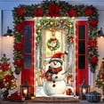 thumbnail image 6 of PuSpu Christmas Door Curtain 185x90cm 1pc Red Polyester Reindeer Snowflake Print Holiday Entrance Decor Durable Washable Reusable Festive Panel for Home Store Front Porch Party Decoration, 6 of 6