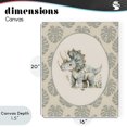 thumbnail image 4 of Stupell Industries Bohemian Watercolor Dinosaur Tropical Border Canvas Art, 16 x 20, by LSR Design Studio, 4 of 8