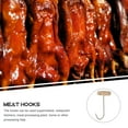 thumbnail image 4 of 2 Pcs Hook Meat Hooks Butcher Processing Ordinary Stainless Steel Wood, 4 of 6
