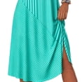 thumbnail image 4 of ZHYou Sleeveless Sundresses for Women Casual Striped Printed Crewneck Stretch Summer Vacation Beach Dresses Sky Blue XL, 4 of 6