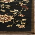 thumbnail image 3 of SAFAVIEH Lyndhurst Milo Floral Border Area Rug, Black/Multi, 5'3" x 7'6", 3 of 6