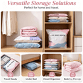 thumbnail image 4 of Gcvizuso 5Pcs Vacuum Storage Bags, Space-Saving 3D Vacuum Storage Bags, Heavy-Duty Large Capacity Pump-Free 3-Sec Fast Compression Bag with Press & Seal for Clothes, Blankets(5 Medium size), 4 of 9