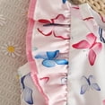 thumbnail image 3 of mgoYE Baby Girl Dress Summer Girl Clothes Infant Outfits Newborn Ruffle Sleeveless Sundress Cute Dresses for Girls with headband(Pink,6-9 Months), 3 of 5