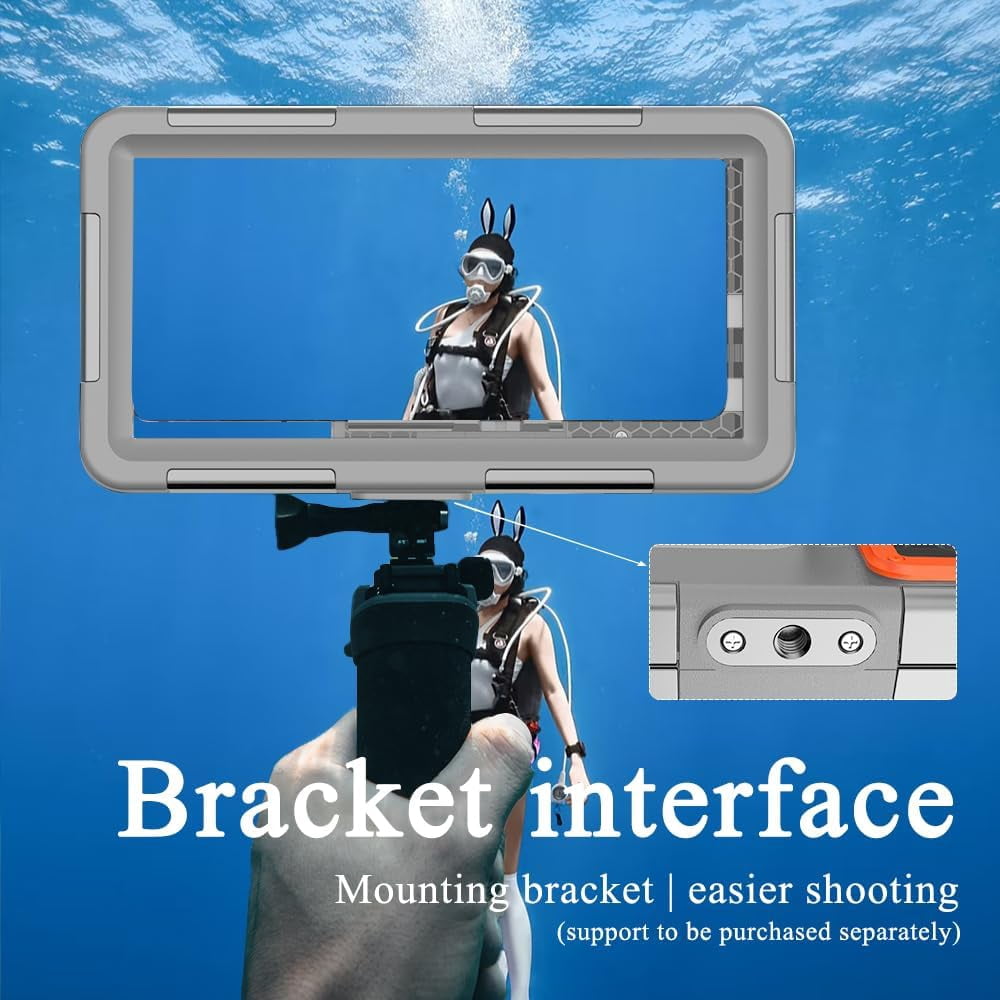 2026 Underwater Snorkeling Diving Phone Case for Phone 17/16/15/14/13/12Pro Max/Galaxy S25/S24/S23.(50ft/15m) Professional Scuba Dive Waterproof Case Underwater Photo Video