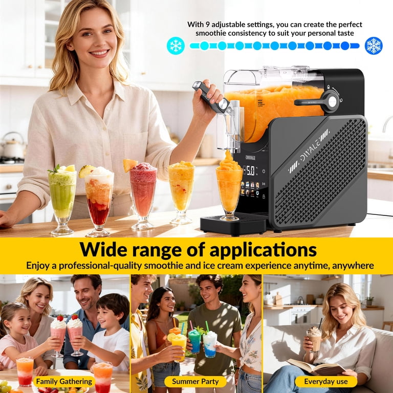 88oz Slushy Machine, 7-in-1 Slushy Machine for Home,Frozen Drink