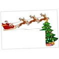 thumbnail image 4 of Clispeed Christmas Reindeer Sleigh Multi Wooden Door Frame Adornment for Festive Decor, 4 of 8