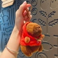 thumbnail image 3 of Cute Small Size Capybara Plush Toy With Wings Hoodie Simulation Capybara Doll Fluffty Toy Birthday Gifts, 3 of 5