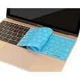 thumbnail image 3 of Mosiso Keyboard Cover for MacBook Pro 13 Inch 2017 & 2016 Release A1708 Without Touch Bar, MacBook 12 Inch A1534 Protective Skin, Aqua Blue, 3 of 4