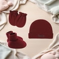 thumbnail image 2 of Daznico Baby Hat Mittens and Booties Set Soft Delicate Skin Gentle Stretch Fit Scratch Prevention, 2 of 3