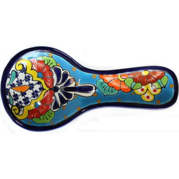 Flowers Talavera Ceramic Spoon Rest
