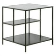 thumbnail image 1 of Henn&Hart 20" Gunmetal Gray Metal Side Table, 1 of 9