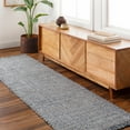 thumbnail image 6 of Hauteloom Aron Recycled Material Living Room, Bedroom Area Rug - Contemporary - Light Slate, Charcoal, Dark Red - 9' x 12', 6 of 8