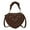 Coffee, variant on Stylago Small Crossbody Purses for Women Heart Shaped Handbags Leather Cute Shoulder Zipper Bag Mini Tote for Ladies Gift Black