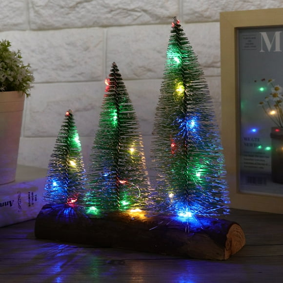 Árbol de Navidad Mini LED Jadeshay decoración hogar luz colorida