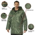 thumbnail image 5 of N-3B Snorkel Parka Flight Jacket, Sage, 3XL, 5 of 8