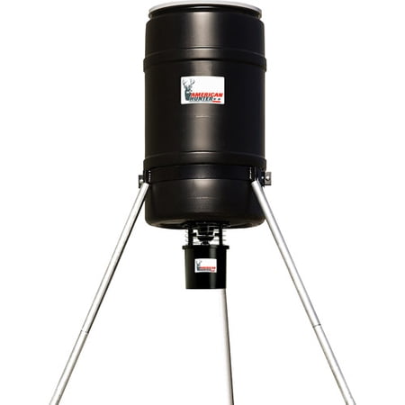 American Hunter 225lb Barrel Feeder With Rd Pro Kit Battery Solar
